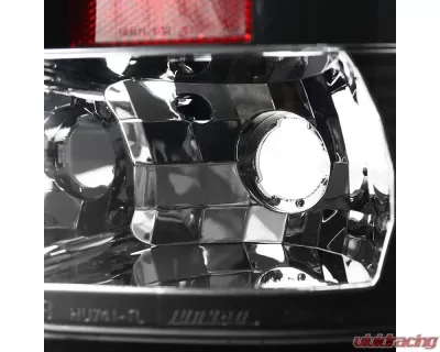 Spec-D V2 LED Taillights (Matte Black Housing/Clear Lens) GMC Sierra 2007-2014 - LT-SIE07JMLED-V2-TM