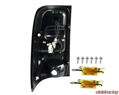 Spec-D V2 LED Taillights (Matte Black Housing/Clear Lens) GMC Sierra 2007-2014 - LT-SIE07JMLED-V2-TM