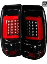 Spec-D LED Taillights - G2 (Jet Black Housing/Clear Lens) Chevrolet Silverado 2003-2007                                     - LT-SIV03BKLED-G2-TM - Image 9