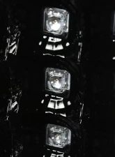 Spec-D LED Taillights - G2 (Jet Black Housing/Clear Lens) Chevrolet Silverado 2003-2007                                     - LT-SIV03BKLED-G2-TM - Image 3