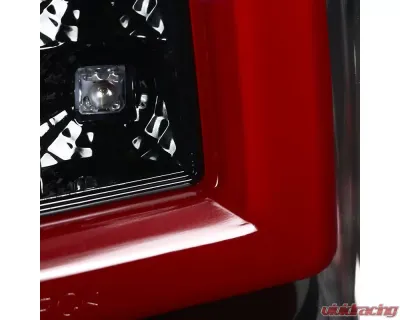 Spec-D LED Taillights - G2 (Jet Black Housing/Clear Lens) Chevrolet Silverado 2003-2007 - LT-SIV03BKLED-G2-TM