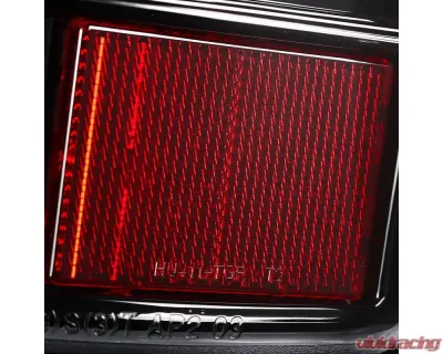 Spec-D LED Taillights - G2 (Jet Black Housing/Clear Lens) Chevrolet Silverado 2003-2007 - LT-SIV03BKLED-G2-TM