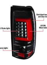 Spec-D LED Taillights - G2 (Jet Black Housing/Clear Lens) Chevrolet Silverado 2003-2007                                     - LT-SIV03BKLED-G2-TM - Image 8