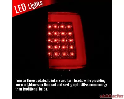 Spec-D LED Taillights - G2 (Chrome Housing/Smoked Lens) Chevrolet Silverado 2003-2007 - LT-SIV03GLED-G2-TM