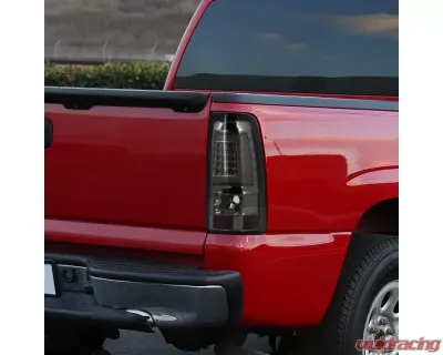 Spec-D LED Taillights - G2 (Chrome Housing/Smoked Lens) Chevrolet Silverado 2003-2007 - LT-SIV03GLED-G2-TM