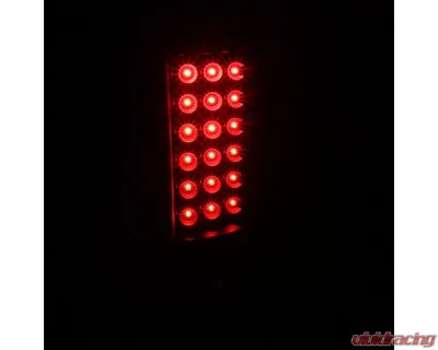 Spec-D V2 LED Taillights (Matte Black Housing/Clear Lens) Chevrolet Silverado 2003-2007 - LT-SIV03JMLED-V2-TM