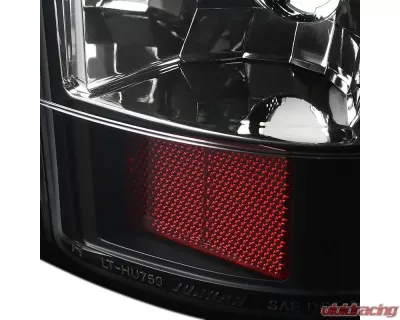 Spec-D V2 LED Taillights (Matte Black Housing/Clear Lens) Chevrolet Silverado 2003-2007 - LT-SIV03JMLED-V2-TM