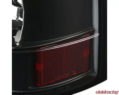 Spec-D V2 LED Taillights (Matte Black Housing/Clear Lens) Chevrolet Silverado 2003-2007 - LT-SIV03JMLED-V2-TM