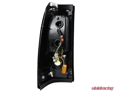 Spec-D V2 LED Taillights (Matte Black Housing/Clear Lens) Chevrolet Silverado 2003-2007 - LT-SIV03JMLED-V2-TM