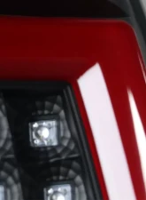 Spec-D Red C Bar LED Taillights - G2 (Black Housing/Clear Lens) Chevrolet Silverado 2003-2007                                     - LT-SIV03JRLED-G2-TM - Image 4