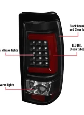 Spec-D Red C Bar LED Taillights - G2 (Black Housing/Clear Lens) Chevrolet Silverado 2003-2007                                     - LT-SIV03JRLED-G2-TM - Image 8