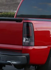 Spec-D Red C Bar LED Taillights - G2 (Black Housing/Clear Lens) Chevrolet Silverado 2003-2007                                     - LT-SIV03JRLED-G2-TM - Image 10