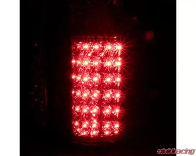 Spec-D LED Taillights (Chrome Housing/Red Lens) Chevrolet Silverado 2007-2014 - LT-SIV07RLED-TM