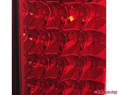 Spec-D LED Taillights (Chrome Housing/Red Lens) Chevrolet Silverado 2007-2014 - LT-SIV07RLED-TM