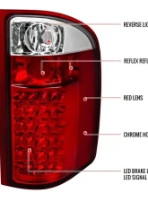 Spec-D LED Taillights (Chrome Housing/Red Lens) Chevrolet Silverado 2007-2014                                     - LT-SIV07RLED-TM - Image 10