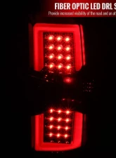 Spec-D LED Taillights (Jet Black Housing/Clear Lens) Chevrolet Silverado | GMC Sierra 2014-2019                                     - LT-SIV14BKLED-TM - Image 2