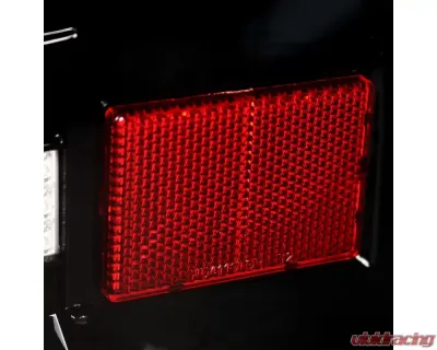 Spec-D LED Taillights (Jet Black Housing/Clear Lens) Chevrolet Silverado | GMC Sierra 2014-2019 - LT-SIV14BKLED-TM