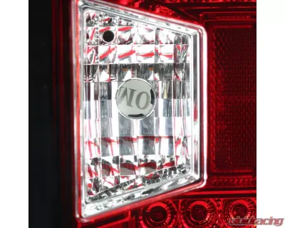Spec-D LED Taillights (Chrome Housing/Red Lens) Chevrolet Silverado | GMC Sierra 2014-2019 - LT-SIV14RLED-TM