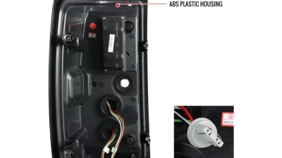 Spec-D LED Taillights (Chrome Housing/Red Lens) Chevrolet Silverado | GMC Sierra 2014-2019                                     - LT-SIV14RLED-TM - Image 9