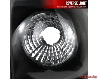 Spec-D Taillights (Matte Black Housing/Clear Lens) Chevrolet Silverado | GMC Sierra 1999-2007 - LT-SIV99JM-TM