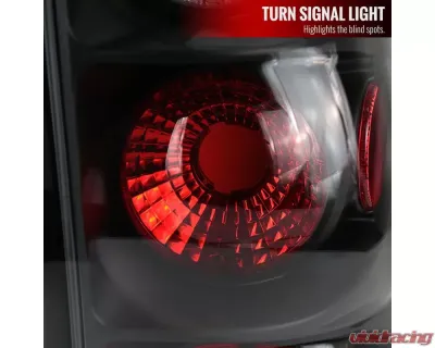 Spec-D Taillights (Matte Black Housing/Clear Lens) Chevrolet Silverado | GMC Sierra 1999-2007 - LT-SIV99JM-TM