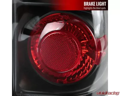 Spec-D Taillights (Matte Black Housing/Clear Lens) Chevrolet Silverado | GMC Sierra 1999-2007 - LT-SIV99JM-TM