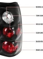 Spec-D Taillights (Matte Black Housing/Clear Lens) Chevrolet Silverado | GMC Sierra 1999-2007                                     - LT-SIV99JM-TM - Image 8