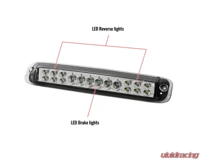 Spec-D LED 3rd Brake Light - RS (Chrome Housing/Clear Lens) Chevrolet | GMC 1999-2007 - LT-SIV99RBCLED-RS
