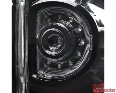 Spec-D LED Taillights (Matte Black Housing/Clear Lens) Toyota Tacoma 2005-2015 - LT-TAC09JMLED-RS