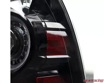 Spec-D LED Taillights (Matte Black Housing/Clear Lens) Toyota Tacoma 2005-2015 - LT-TAC09JMLED-RS