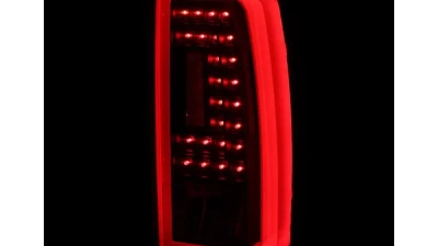 Spec-D Red Bar LED Taillights (Black Housing/Clear Lens) Chevrolet Tahoe | Suburban 2015-2020                                     - LT-TAH15JRLED-TM - Image 2