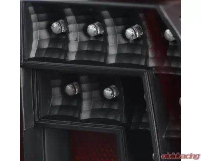 Spec-D Red Bar LED Taillights (Black Housing/Clear Lens) Chevrolet Tahoe | Suburban 2015-2020 - LT-TAH15JRLED-TM