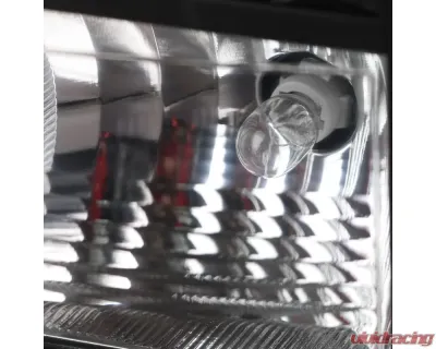 Spec-D Red Bar LED Taillights (Black Housing/Clear Lens) Chevrolet Tahoe | Suburban 2015-2020 - LT-TAH15JRLED-TM