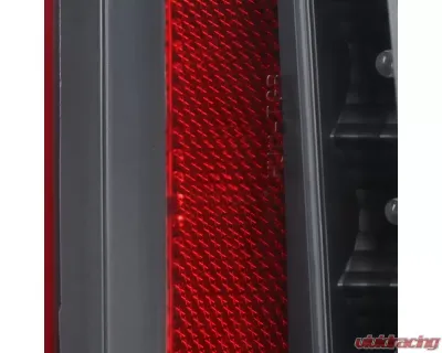 Spec-D Red Bar LED Taillights (Black Housing/Clear Lens) Chevrolet Tahoe | Suburban 2015-2020 - LT-TAH15JRLED-TM