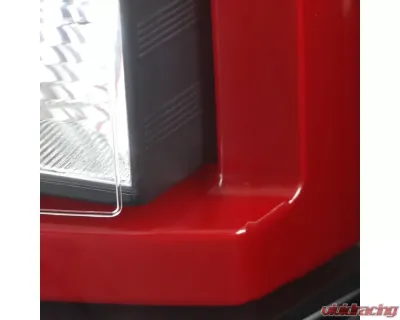 Spec-D Red Bar LED Taillights (Black Housing/Clear Lens) Chevrolet Tahoe | Suburban 2015-2020 - LT-TAH15JRLED-TM