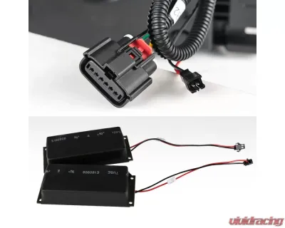 Spec-D Red Bar LED Taillights (Black Housing/Clear Lens) Chevrolet Tahoe | Suburban 2015-2020 - LT-TAH15JRLED-TM