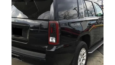 Spec-D Red Bar LED Taillights (Black Housing/Clear Lens) Chevrolet Tahoe | Suburban 2015-2020                                     - LT-TAH15JRLED-TM - Image 10