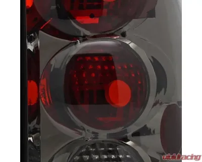 Spec-D Taillights (Chrome Housing/Smoked Lens) Chevrolet Trailblazer 2002-2009 - LT-TBLZ02G-TM