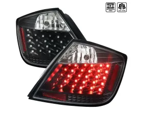 Spec-D V2 LED Taillights (Matte Black Housing/Clear Lens) Scion tC 2004-2010
