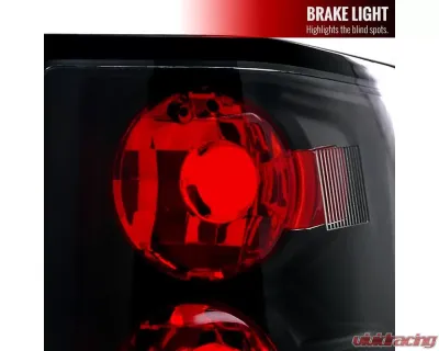 Spec-D Taillights (Matte Black Housing/Clear Lens) Nissan Titan 2004-2015 - LT-TIT04JM-TM