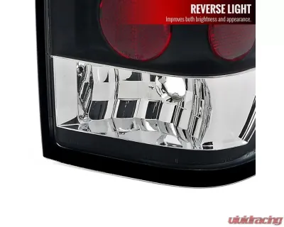 Spec-D Taillights (Matte Black Housing/Clear Lens) Nissan Titan 2004-2015 - LT-TIT04JM-TM