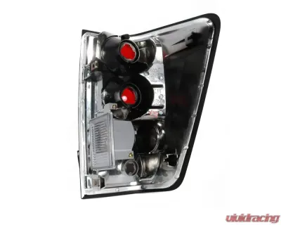 Spec-D Taillights (Matte Black Housing/Clear Lens) Nissan Titan 2004-2015 - LT-TIT04JM-TM