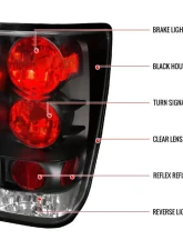 Spec-D Taillights (Matte Black Housing/Clear Lens) Nissan Titan 2004-2015                                     - LT-TIT04JM-TM - Image 9