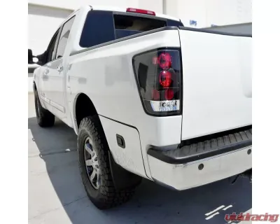 Spec-D Taillights (Matte Black Housing/Clear Lens) Nissan Titan 2004-2015 - LT-TIT04JM-TM