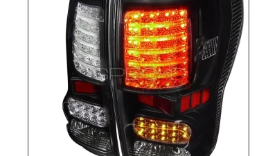 Spec-D LED Taillights (Matte Black Housing/Clear Lens) Toyota Tundra 2007-2013                                     - LT-TUN07JMLED-JP - Image 10