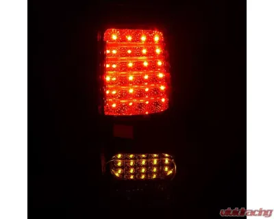 Spec-D LED Taillights (Matte Black Housing/Clear Lens) Toyota Tundra 2007-2013 - LT-TUN07JMLED-JP