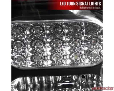 Spec-D LED Taillights (Matte Black Housing/Clear Lens) Toyota Tundra 2007-2013 - LT-TUN07JMLED-JP