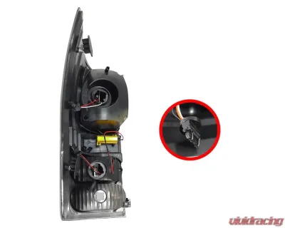 Spec-D LED Taillights (Matte Black Housing/Clear Lens) Toyota Tundra 2007-2013 - LT-TUN07JMLED-JP