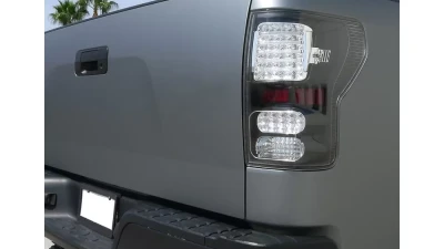 Spec-D LED Taillights (Matte Black Housing/Clear Lens) Toyota Tundra 2007-2013                                     - LT-TUN07JMLED-JP - Image 10