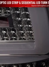 Spec-D LED Sequential Turn Signal Taillights (Chrome Housing/Smoked Lens) Subaru Impreza | WRX | STI 2008-2014                                     - LT-WRX084GLED-SQ-TM - Image 4